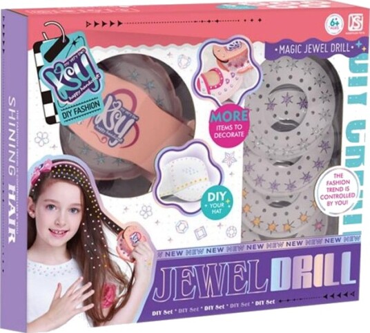 Jewel Drill DIY Hårog Dekorsett