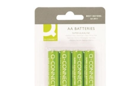 Q Connect AA alkalisk engangsbatteri 4 stk