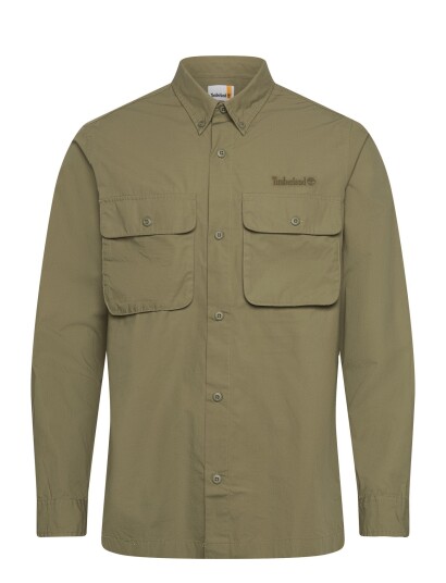 Timberland Ls Utility Overshirt Cassel Earth   Khaki green   XXL