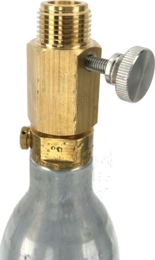 Kegland Deluxe Sodastream Cylinder Adapter Overgang 425g CO2 med justeringspinne Kegland Deluxe Sodastream Cylinder Adapter Overgang 425g CO2 med justeringspinne
