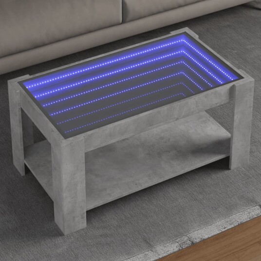  Salongbord betonggrå 93x53x45 cm konstruert tre 847556