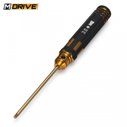 M-DRIVE 21030 Pro TiN Allen Wrench Straight Hex Tool 3.0mm