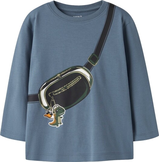 Name It Genser NmmOniels Blue Mirage Name It 4 år (104) Genser Armygrønn Blå Lyseblå Svart