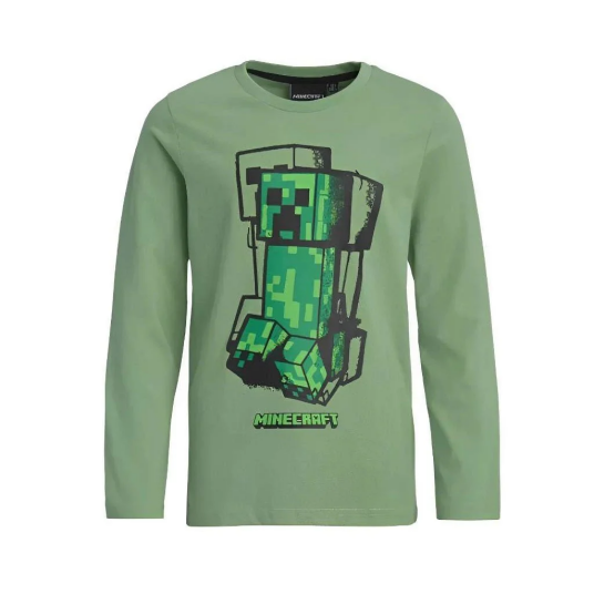 Minecraft Genser Creper Sketch 152 / 12 år Barn grønn