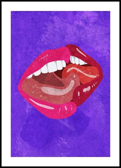 Kissing Poster Plakat / 30x40cm