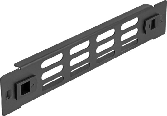 Delock Rackpanel With Ventilation Slots Tool Free Svart 1U 10" 66984