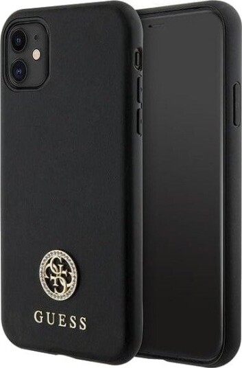 GUESS Strass Metal Logo iPhone 11 / Xr 6.1" Case - Black