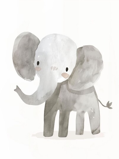 Namly Design Plakat Elefantillustrasjon POSTEREJQK35