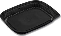 Sushibakke Vistopac 1 Rum 550 Ml 260X190x29 Mm Rpet Sort,4 Pk X 125 Stk/Krt