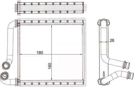 Varmeapparat register MAHLE AH 354 000S