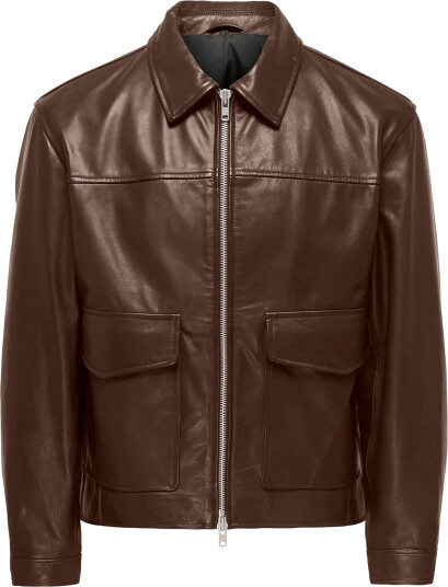 ONLY & SONS Onsniko Leather Jacket Otw Brown XL
