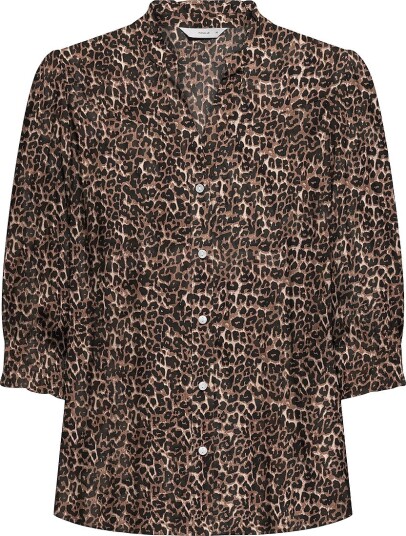 Only Carmakoma Bluse carRaya 3/4 Shirt Wvn Brun