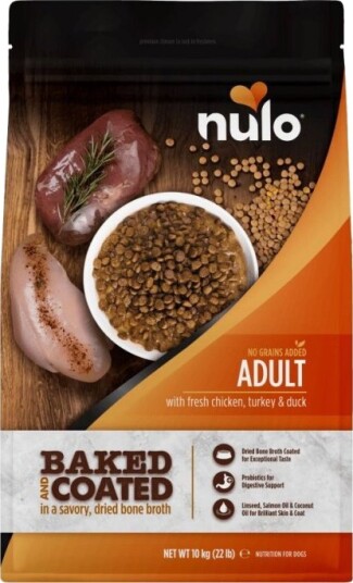 Nulo Dog Adult Baked & Coated Fresh Chicken Turkey & Duck 10 kg