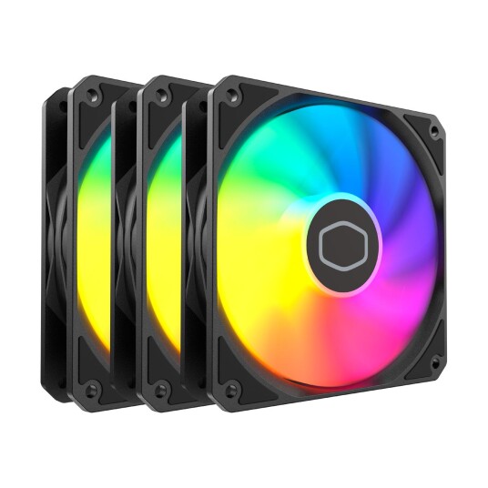 Cooler Master MF120 Lite ARGB Vifte 3-Pakning 120mm Svart Cooler Master MF120 Lite ARGB Vifte 3-Pakning 120mm Svart