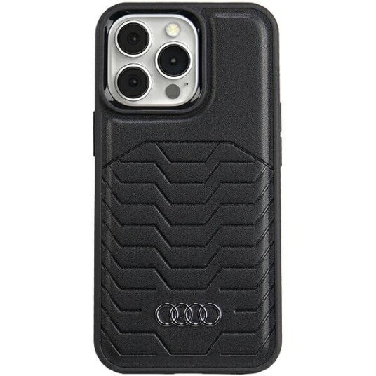 Audi Magsafe Mobildeksel i Syntetisk Lær for iPhone 13 Pro / 13 6.1" Svart