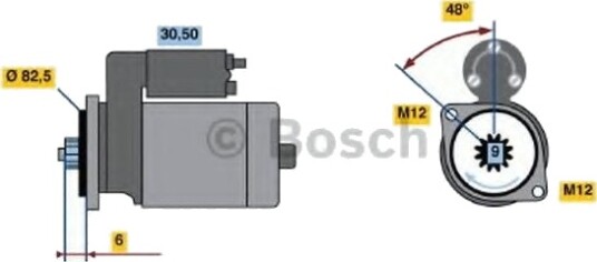 BOSCH 0 986 020 370 Starter