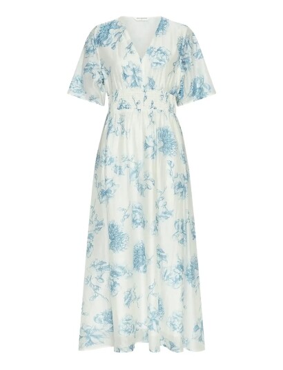 MSCH Copenhagen Mschevangelia 2/4 Dress Aop Blue S MSCH Copenhagen Mschevangelia 2/4 Dress Aop Blue S