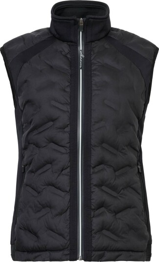 Abacus W Portrush Hybrid Vest Svart Golfvest dame 600 Black X Small