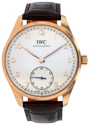 IWC Herreklokke IW358306 Portugieser Sølvfarget/Lær Ø40.4 mm