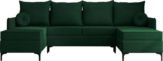 Knocklong 4 seters Hjørnesovesofa   Grøn