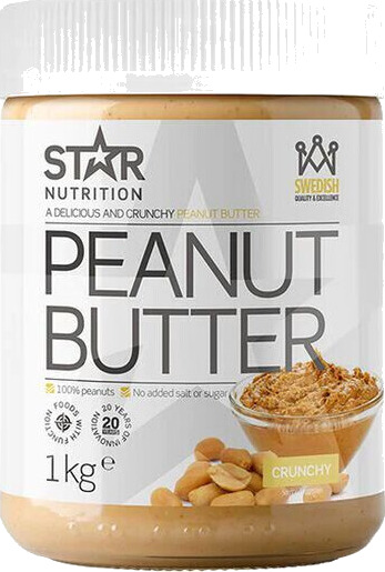 Star Nutrition Peanøttsmør Crunchy, 1 Kg