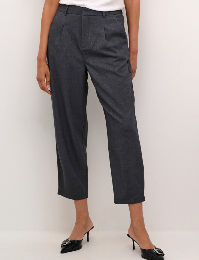 Kaffe Kamerle Pants Cropped - Grey - 36