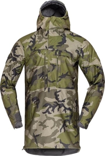Norrøna Kvinnherad Gore Tex Parka (M) Green Camo S