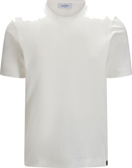 Gran Sasso T shirt cotton 52 hvit herre