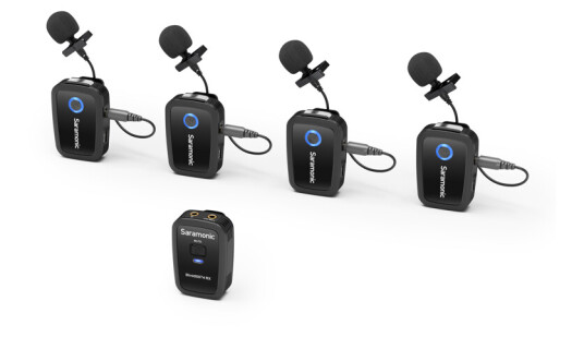 Saramonic Blink 500 T4 2.4GHz 4-kanaler. Ultrakompakt Trådløst Mikrofonsystem Saramonic Blink 500 T4 2.4GHz 4-kanaler. Ultrakompakt Trådløst Mikrofonsystem