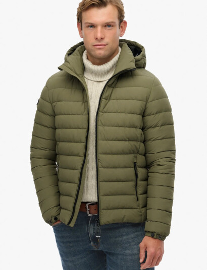 Superdry Hooded Fuji Padded Jacket Khaki green XXL Superdry Hooded Fuji Padded Jacket Khaki green XXL