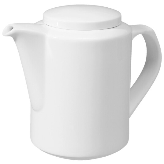 VEGA Kaffekanne Base med lokk; 50cl, 9.2x15 cm (ØxH); Hvit; Rund; 4 Stykk / Forpakning