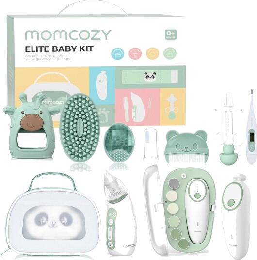 Momcozy All In 1 Elite Baby Kit Grooming Green 