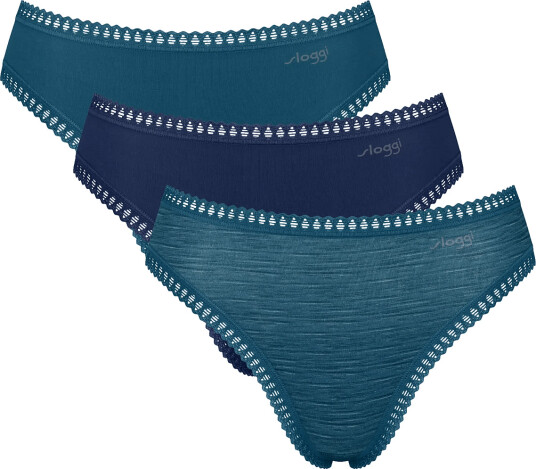 sloggi Sloggi Go Crush High Leg C3P Blue XS