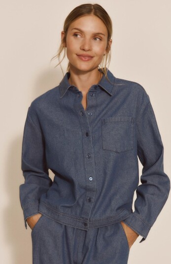 RM By Rosemunde Rmwlise Denim Ls Shirt Blue 34