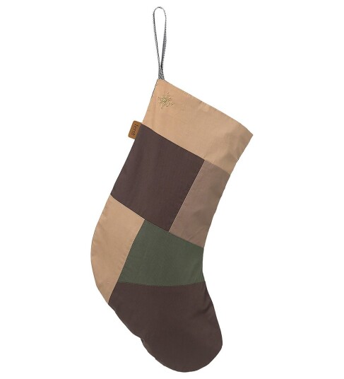 Ferm Living Patchwork julestrømpe multi Ferm Living Patchwork julestrømpe multi