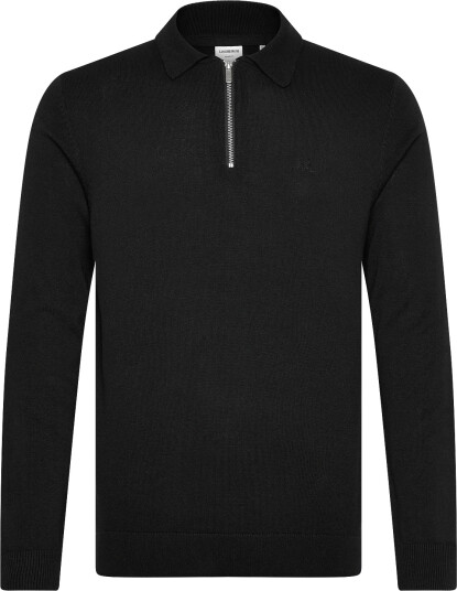 Lindbergh | 100% Recycle Knit Half Zip Polo Collar | XXL