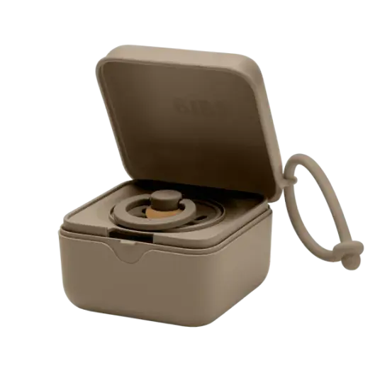 Bibs Smokkeboks 2i1 Sterilisering Og Oppbevaring Dark Oak