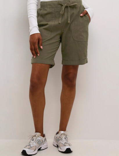 Kaffe Kanaya Shorts - Khaki green - 34 Kaffe Kanaya Shorts - Khaki green - 34