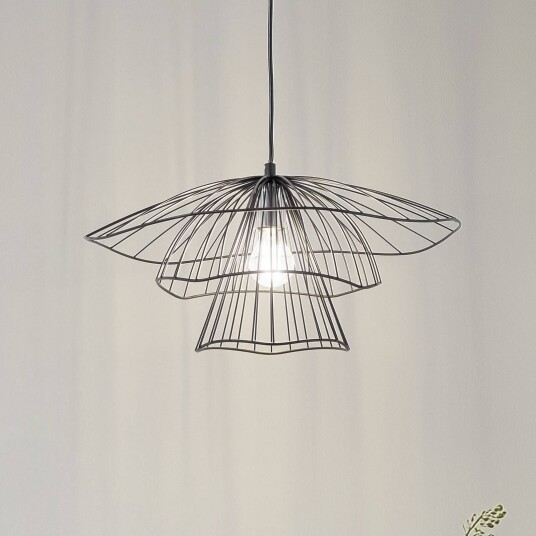 Opviq Hengelampe Tel 6504 svart jern Ø 50 cm Opviq Hengelampe Tel 6504 svart jern Ø 50 cm