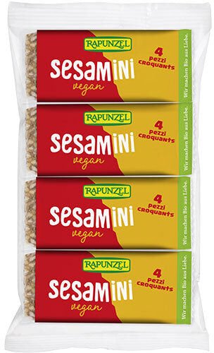 Rapunzel Sesambar m. sjoko multipack Øko 4x27gr Rapunzel Sesambar m. sjoko multipack Øko 4x27gr