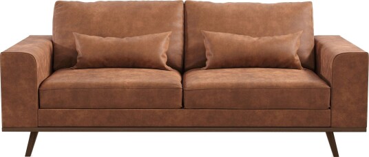 Copenhagen 2 seters Sofa i Kunstlær Brun