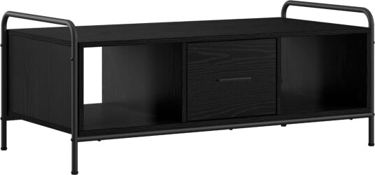 vidaXL Kaffebord Svart eik 99,5 x 49 x 41 cm Konstruert tre