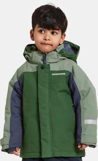 Didriksons Kids' Neptun Jacket 4 Pine Green 120 Didriksons Kids' Neptun Jacket 4 Pine Green 120