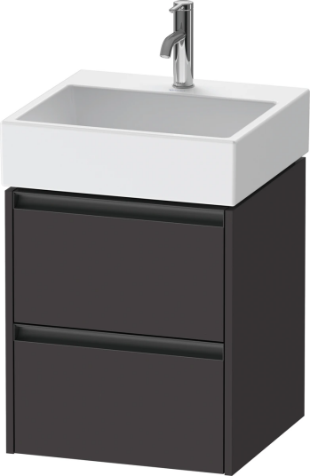 Duravit Ketho.2 Servantskap 2 Skuffer 484x460 mm Grafitt Matt