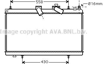 PRASCO PE2296 Radiator, motorkjøling