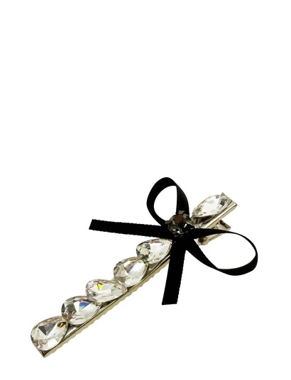 Pipol"s Bazaar Luigi Hair Pin Clear Satin Silver ONE SIZE Pipol"s Bazaar Luigi Hair Pin Clear Satin Silver ONE SIZE