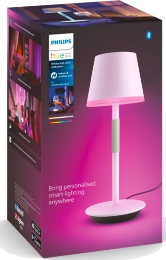Philips Hue Go bærbar bordlampe (hvit) Philips Hue Go bærbar bordlampe (hvit)