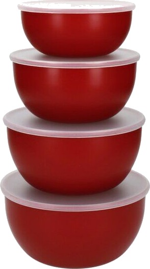 KitchenAid   Core bollesett 4 deler m/lokk empire red