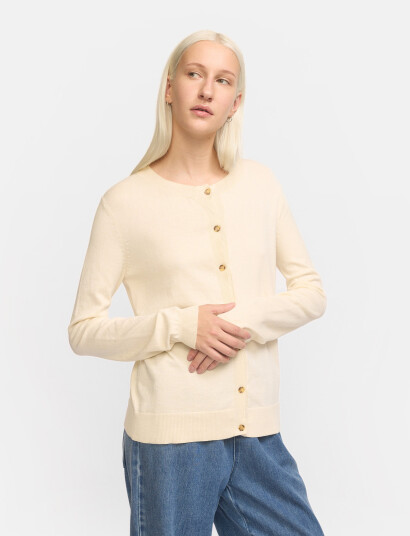Soft Rebels Srmarla Cardigan Knit - Cream - S Soft Rebels Srmarla Cardigan Knit - Cream - S