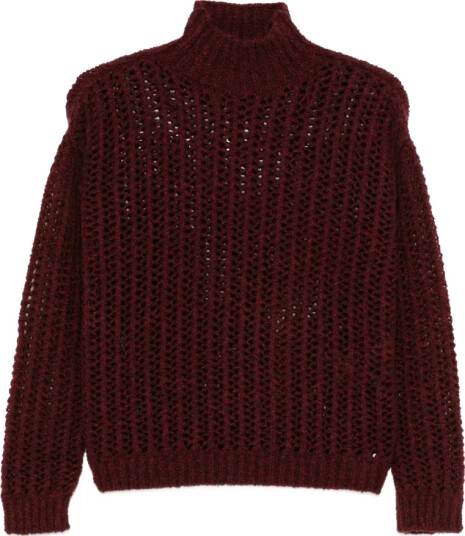 Max Mara Dame Strikkevarer Rød L,